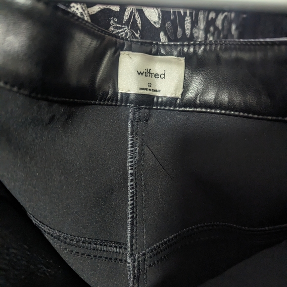 Aritzia Wilfred Vegan Leather Pants - Picture 3 of 3